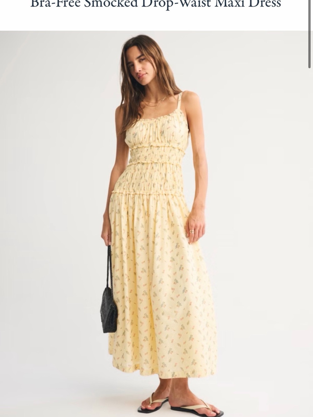 Abercrombie & Fitch Pale Yellow Floral medium